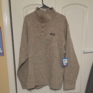 Columbia Men's Beige Turtleneck Sweater